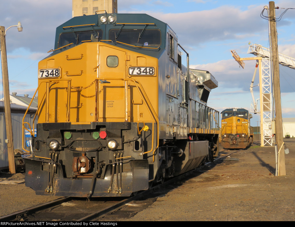 WER 7348 and 7320 sitting in Davenport.